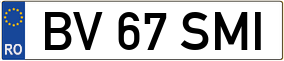 Trailer License Plate